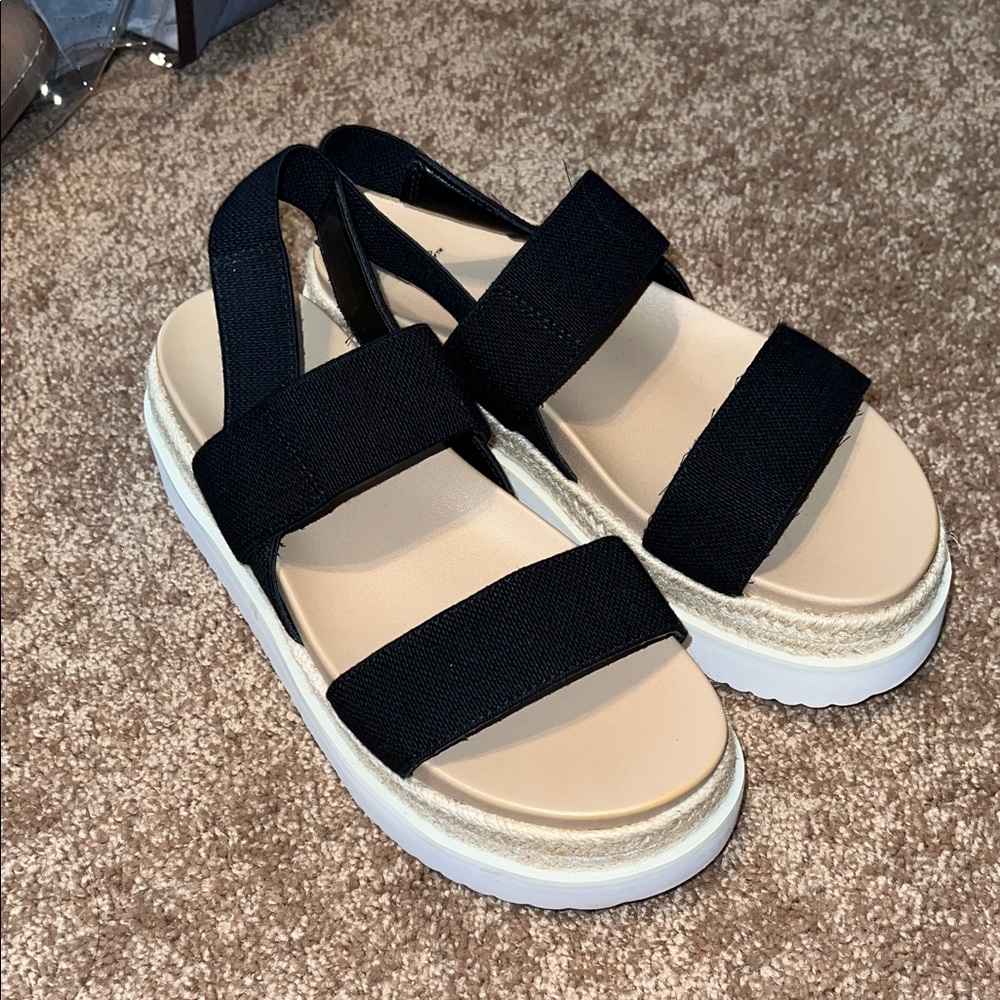 Black Strappy Sandals